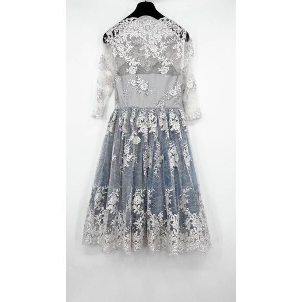 CHI CHI LONDON Off-the-shoulder Lace Fit &flare Cocktail Wedding Dress